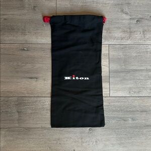 Kiton Black and Red Dust Bag